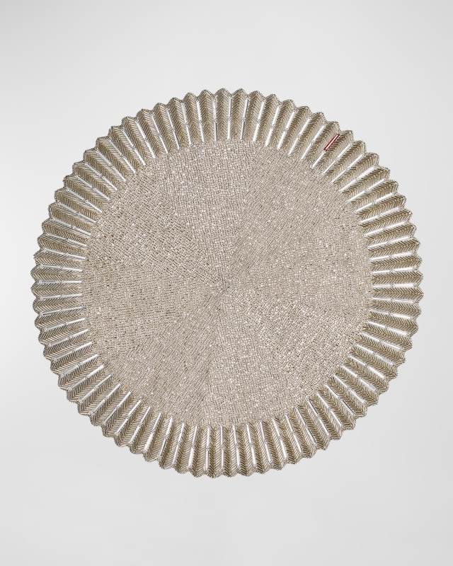Etoile Silver Placemats, Set of 2