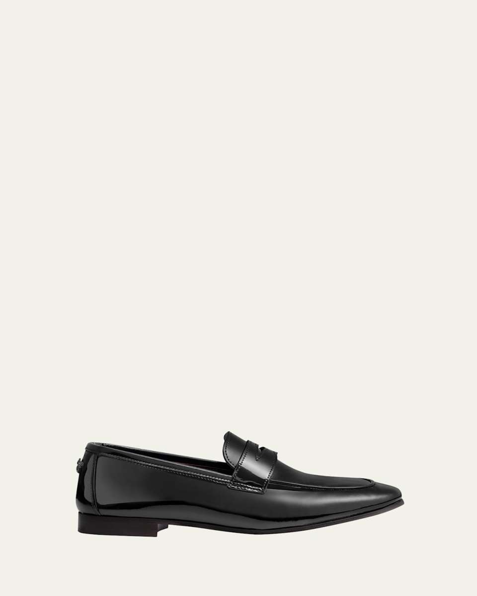 Flaneur Patent Leather Penny Loafers