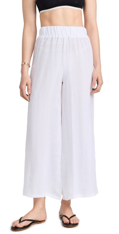 Vitamin A Tallows Wide Leg Pants White