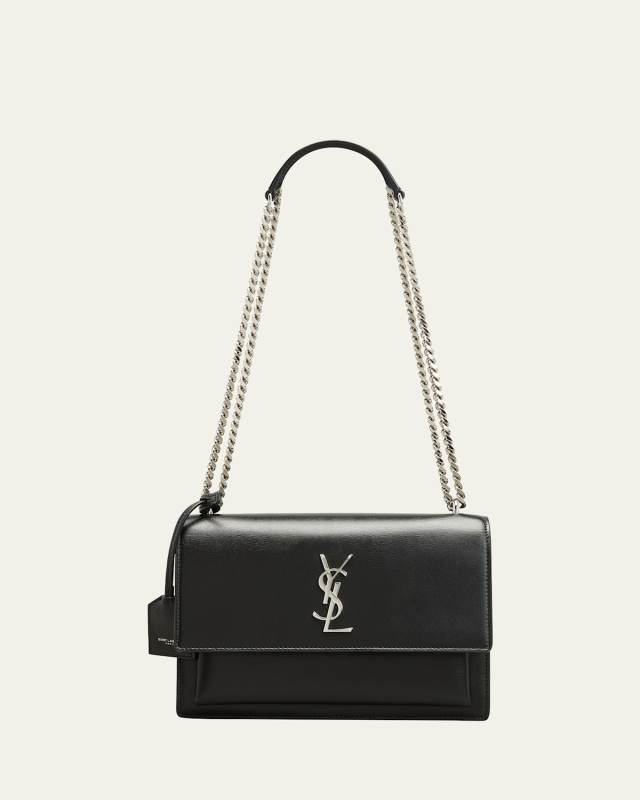 Sunset Medium YSL Crossbody Bag in Smooth Leather