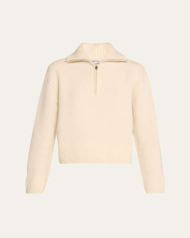 Andes Cashmere Henley Pullover Sweater