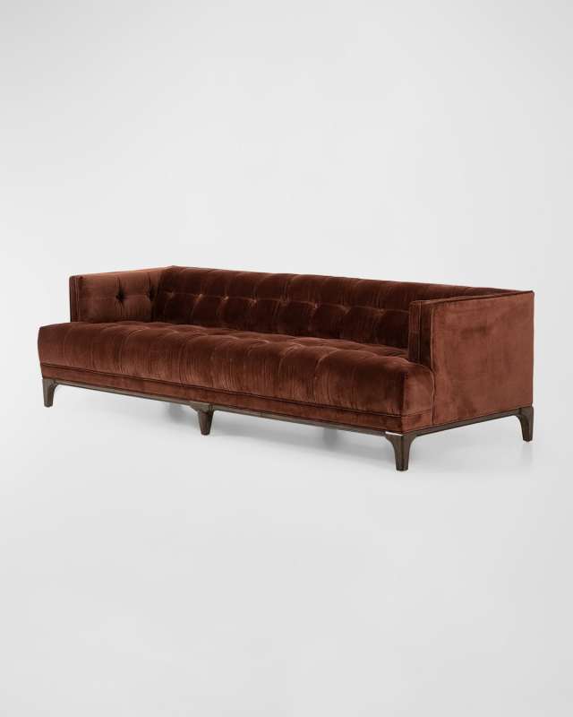 Dylan Velvet Sofa, 91"