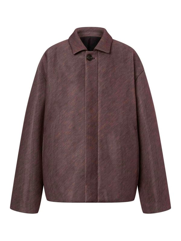 Philosophy di Lorenzo Serafini Manteau Court - Marron