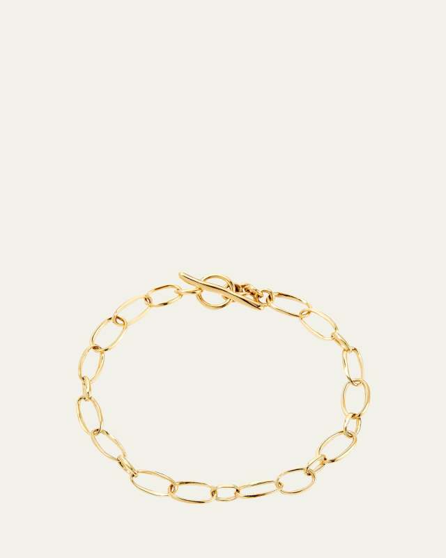 Small Scultura Link Bracelet in 18K Gol