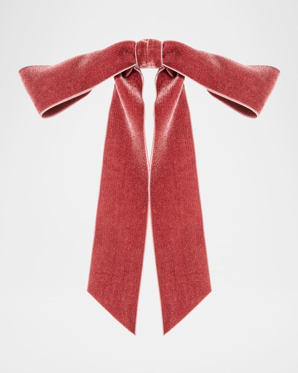 Adley Velvet Bow Barrette