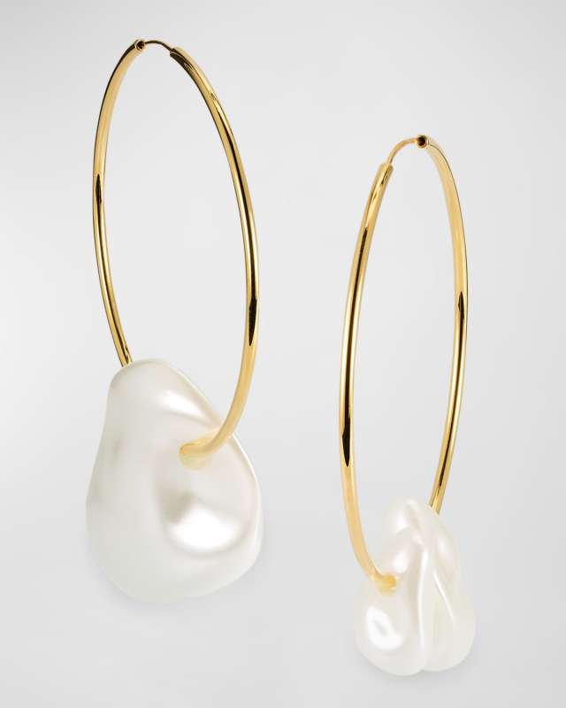Juno Pearly Hoop Earrings