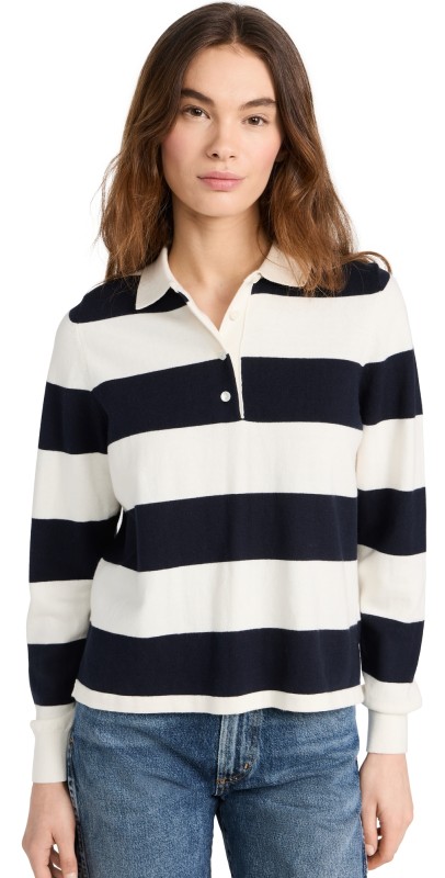 Wyeth Frances Polo Navy/White