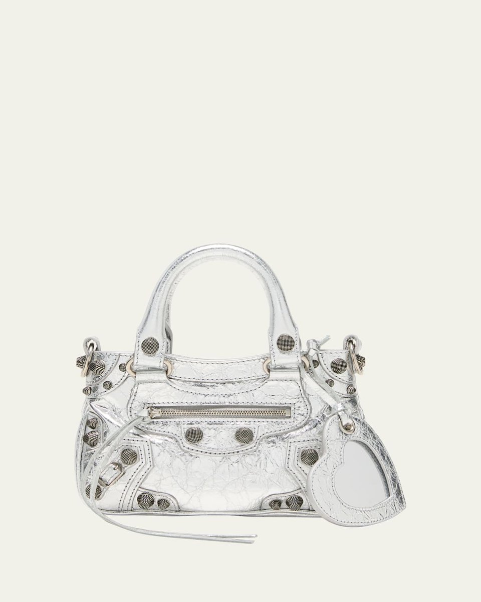 Neo Cagole Mini Metallic Leather Tote Bag
