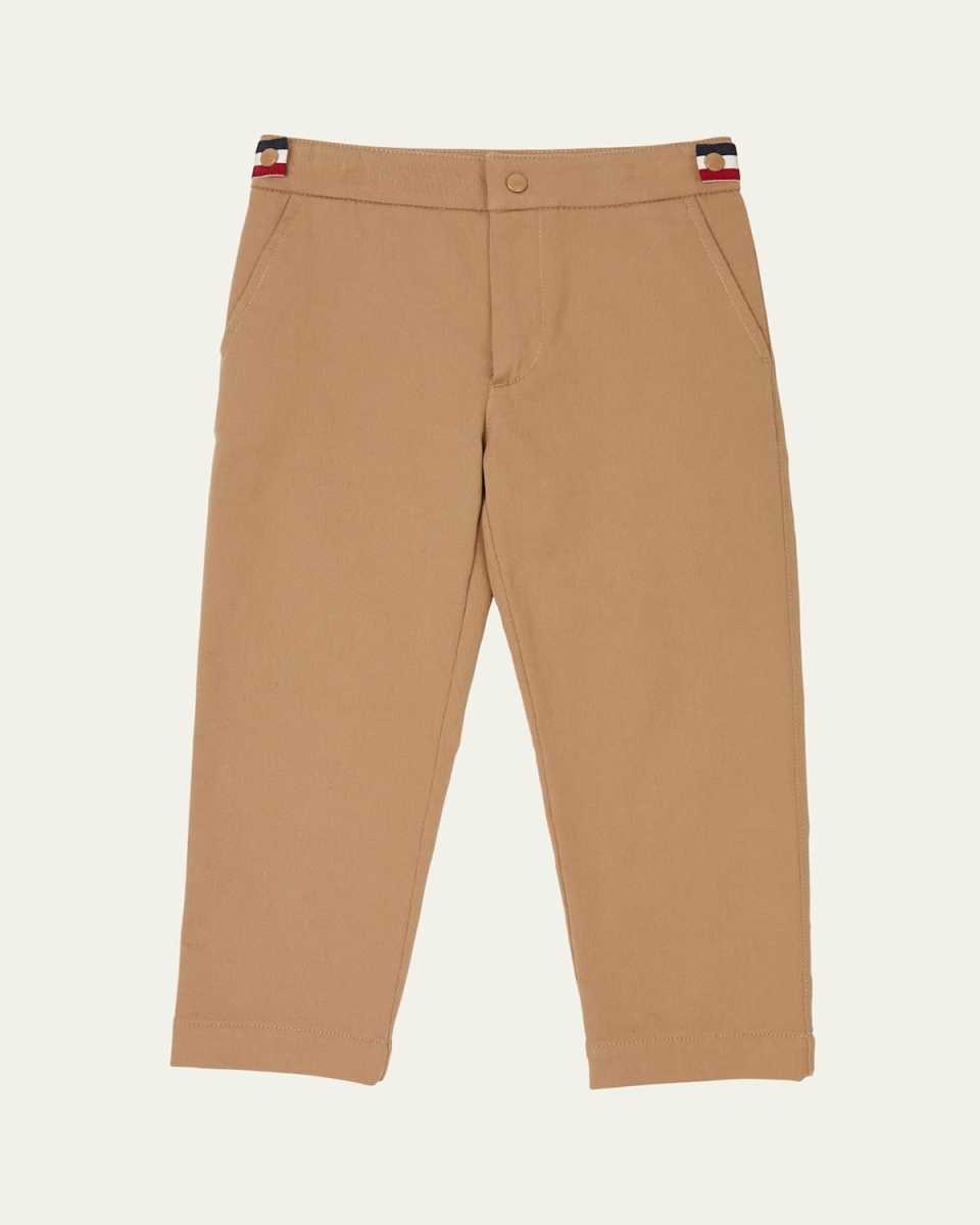 Boy's Tri-Stripe Twill Trousers, Size 4-6