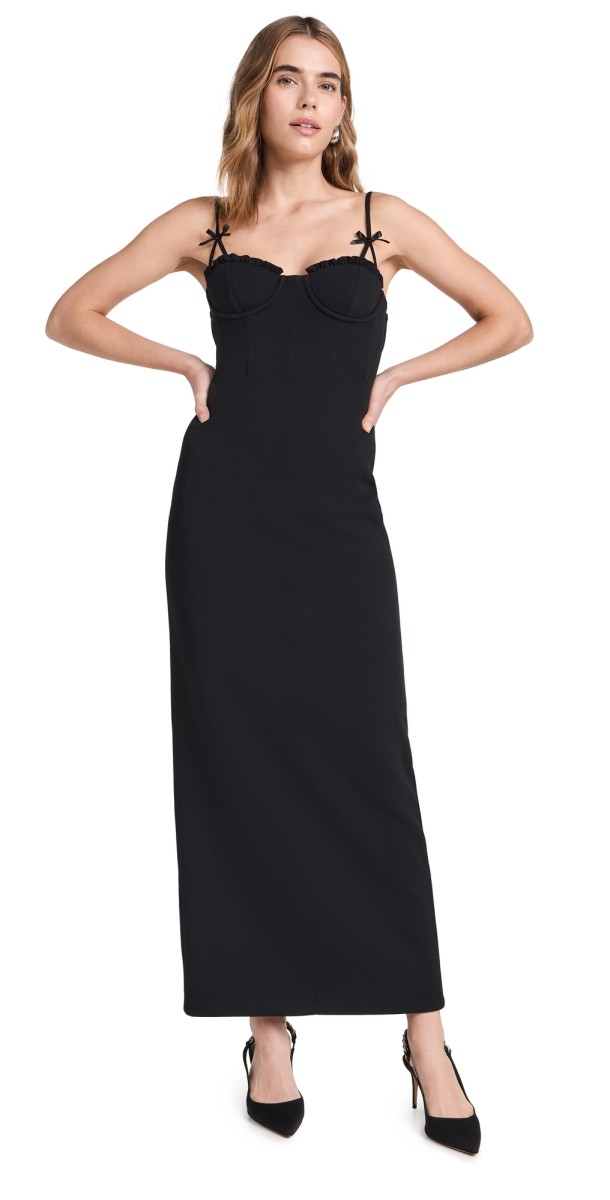 STAUD Georgina Dress Black