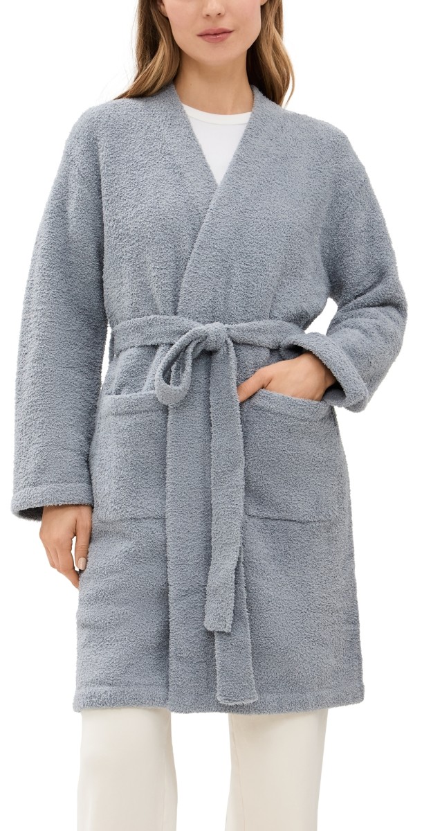 Barefoot Dreams CozyChic Solid Robe Moonbeam