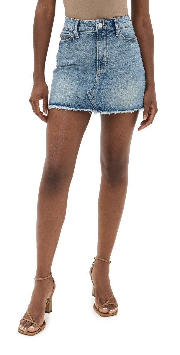 Good American Denim Uniform Mini Skirt Indigo734