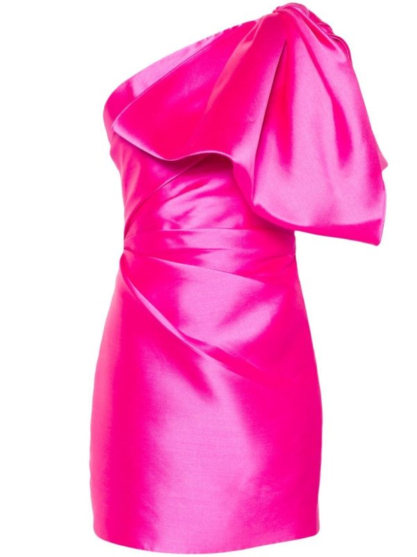 Marcela oversized-bow minidress