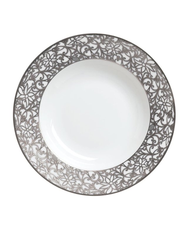 Salamanque Platinum French Rim Soup Plate
