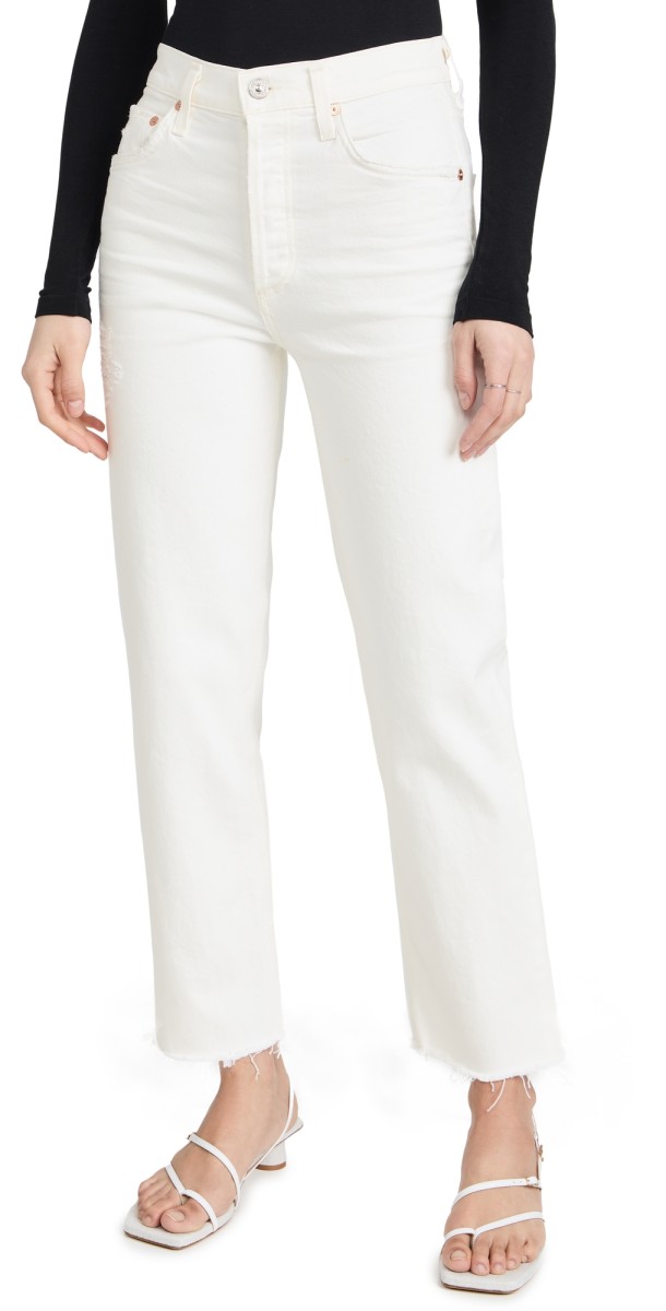 Citizens of Humanity Florence Wide Straight Jeans Chantilly