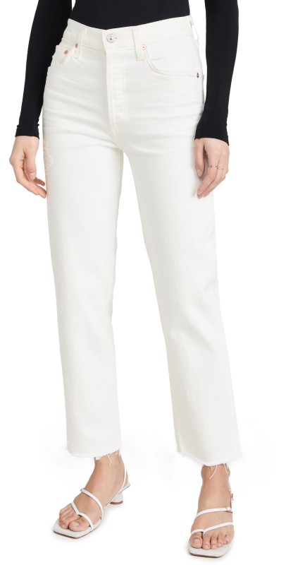 Citizens of Humanity Florence Wide Straight Jeans Chantilly