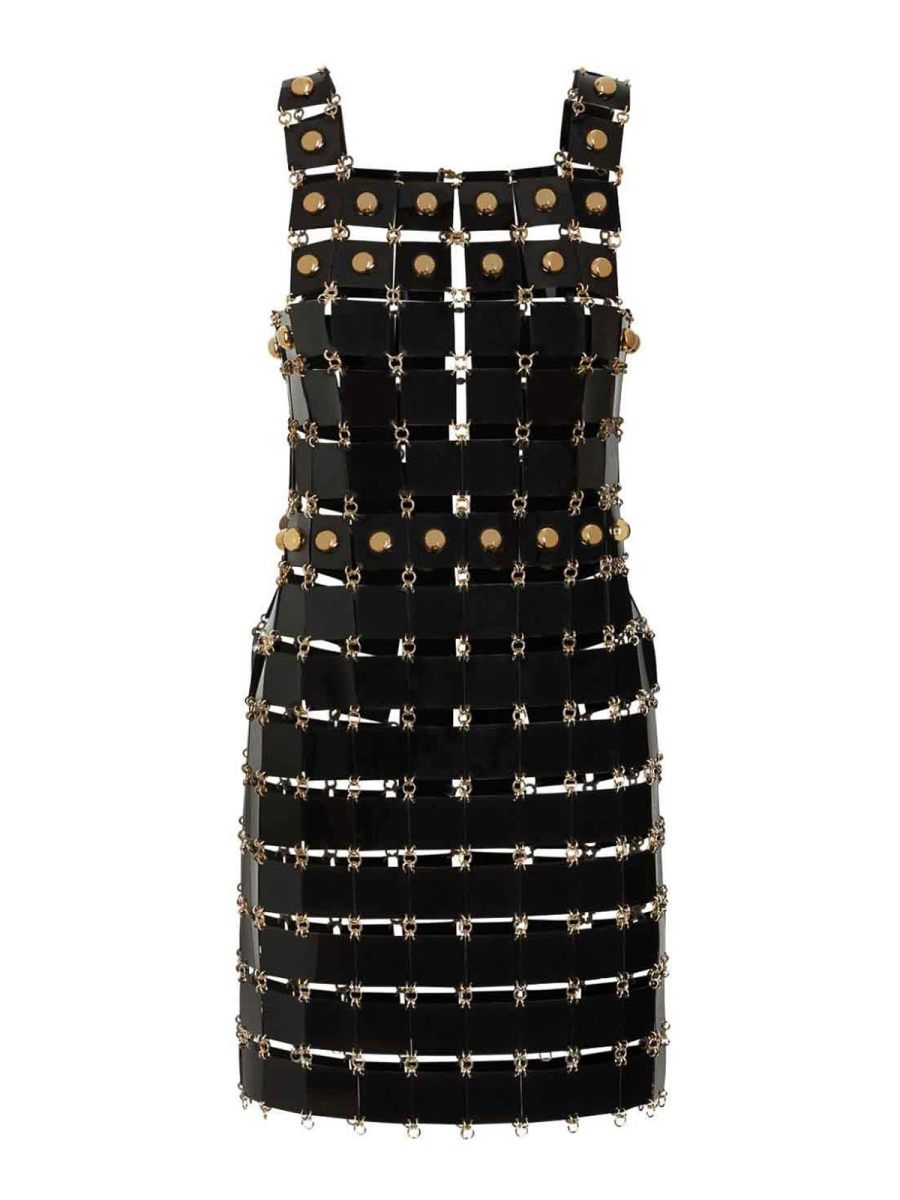 Rabanne Robe Courte - Noir