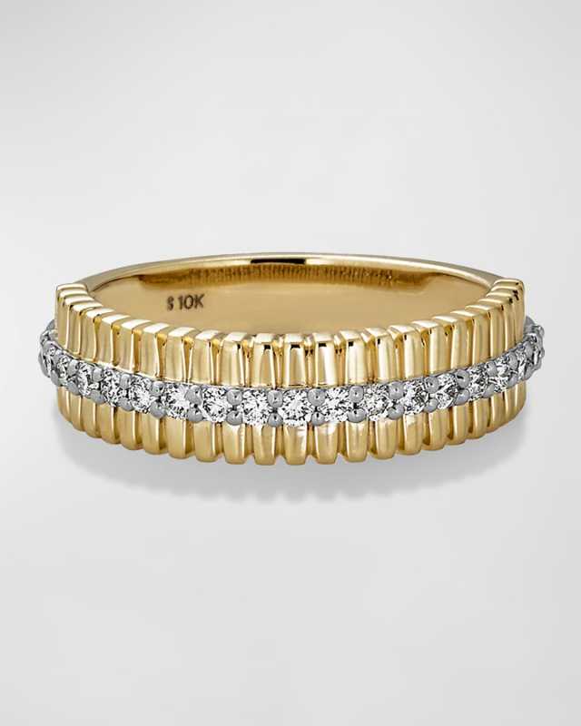 Diamond Pirouette Band Ring