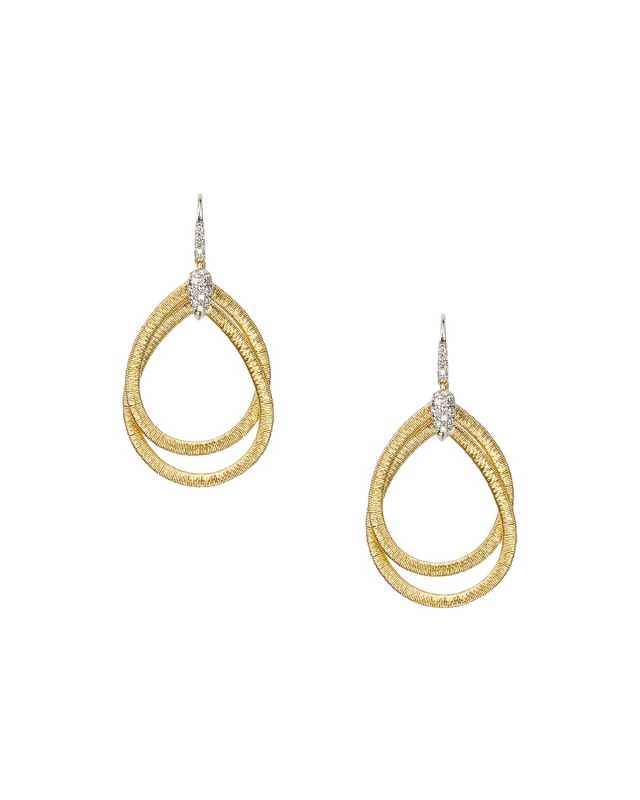 Diamond Cairo 18K Gold Serpentine-Drop Earrings