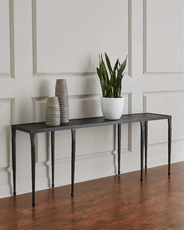 Halden Wrought Iron Console Table