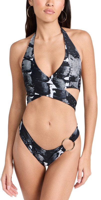 Louisa Ballou Starburst One Piece Painted Check