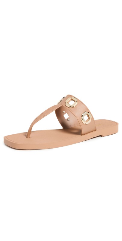 Larroudé Milan Jelly Sandals Rose