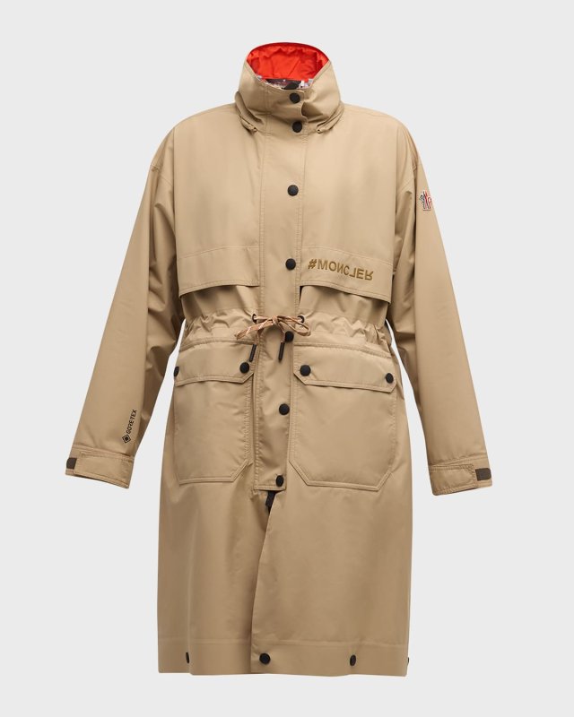 Seigne Water-Repellent Long Parka Jacket