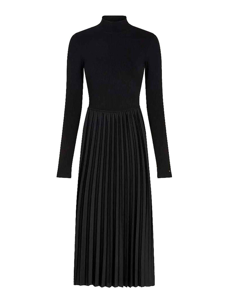Tommy Hilfiger Robe Au Genou - Noir