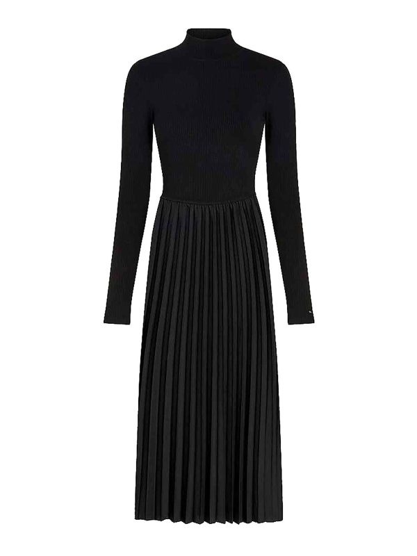 Tommy Hilfiger Robe Au Genou - Noir