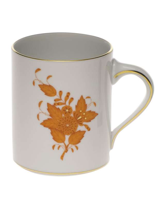 Chinese Bouquet Rust Coffee Mug