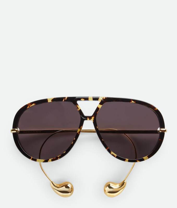 Bottega Veneta Drop Aviator Sunglasses