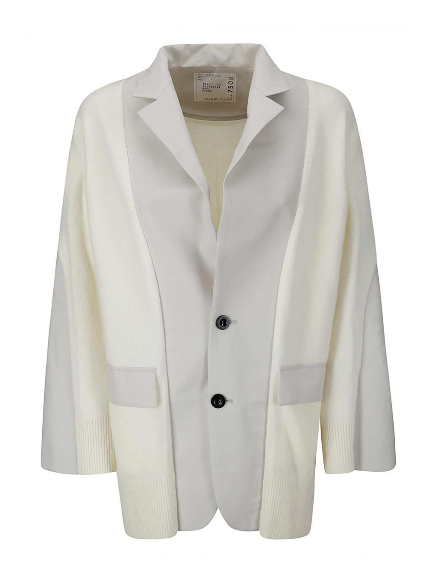 Sacai Veste Casual - Beige Clair