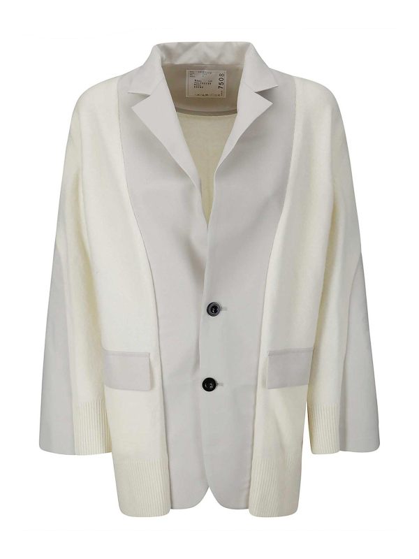 Sacai Veste Casual - Beige Clair