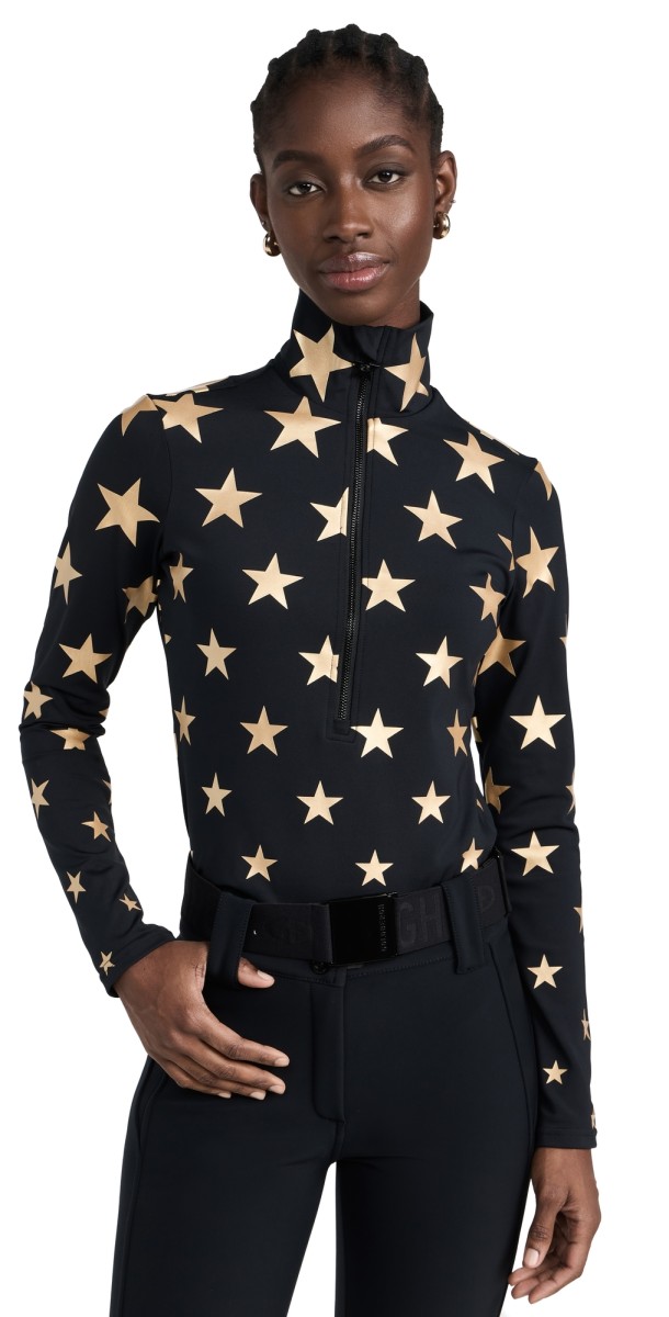 Goldbergh Premier Ski Pully Top Gold
