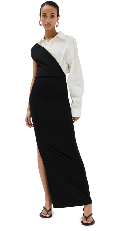 MM6 Maison Margiela Maxi Dress Black/Off White