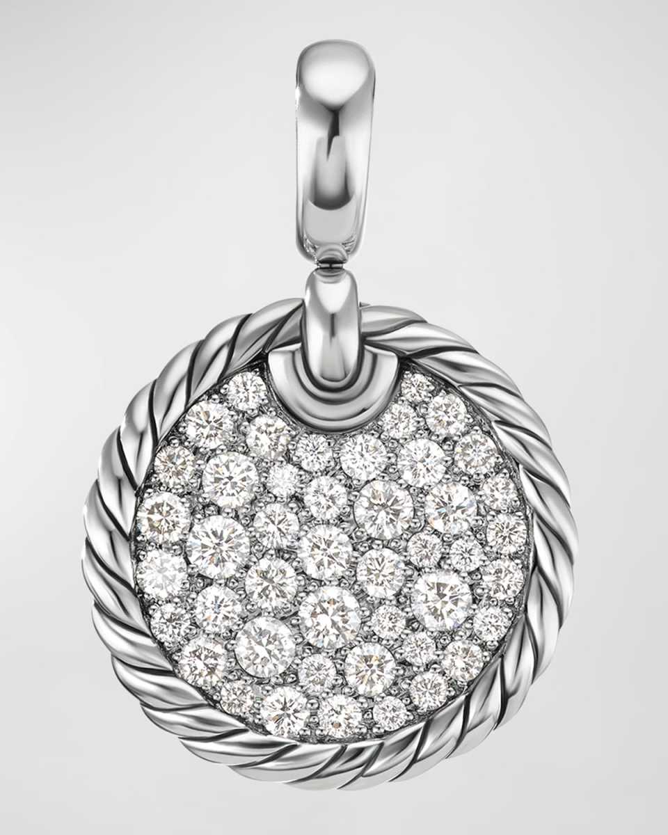 DY Elements Pendant with Diamonds in Silver, 17.5mm