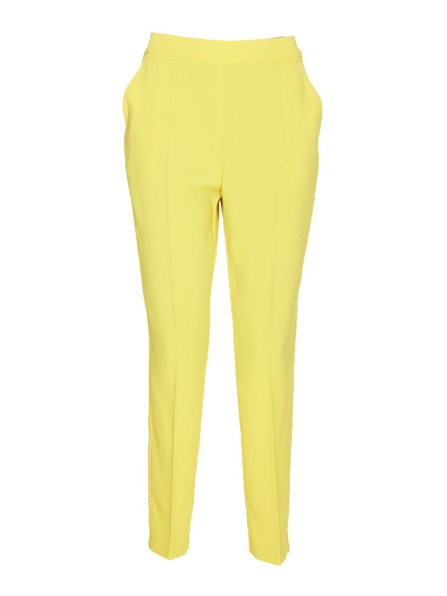 Pinko Pantalons Décontractés - Jaune