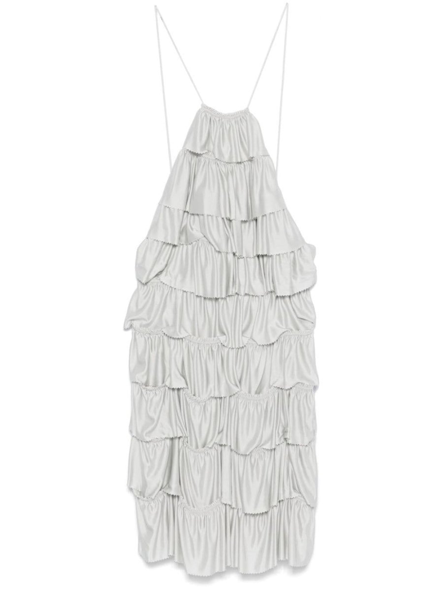 ruffled mini dress
