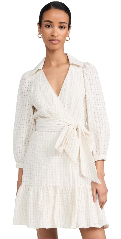 RAILS Kiara Dress Ivory Seersucker