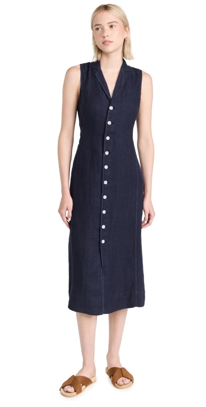 Alex Mill Mathilde Vest Dress Dark Navy