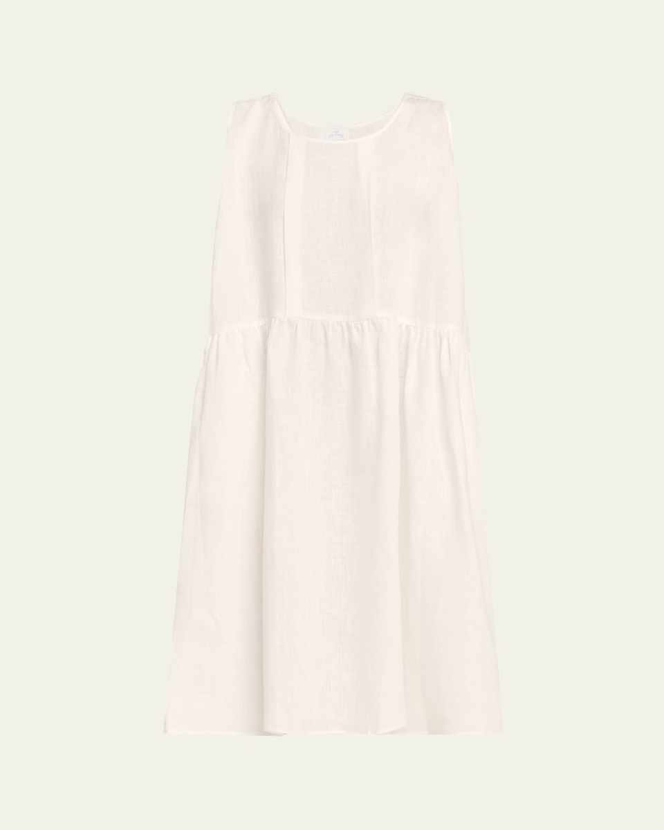Sophia Sleeveless Linen Nightgown