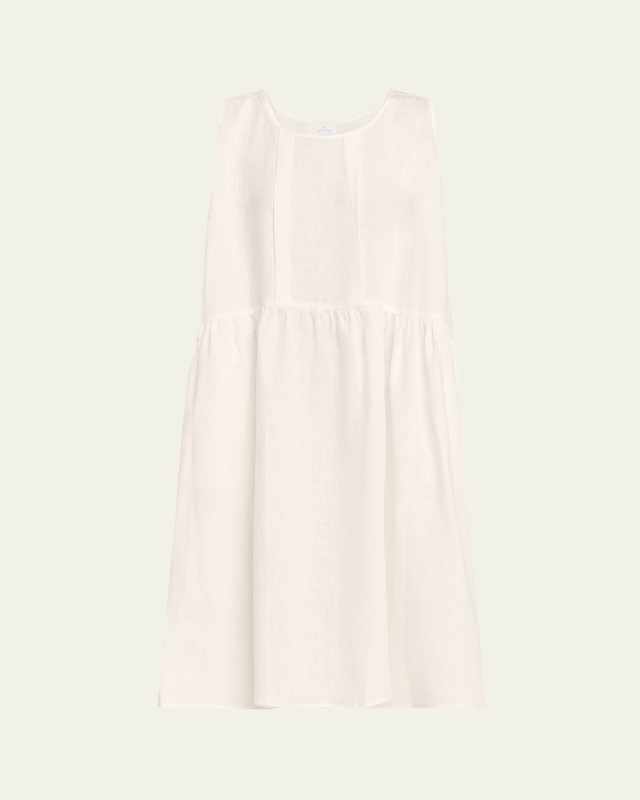 Sophia Sleeveless Linen Nightgown
