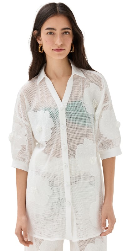FARM Rio Flowerhirt White