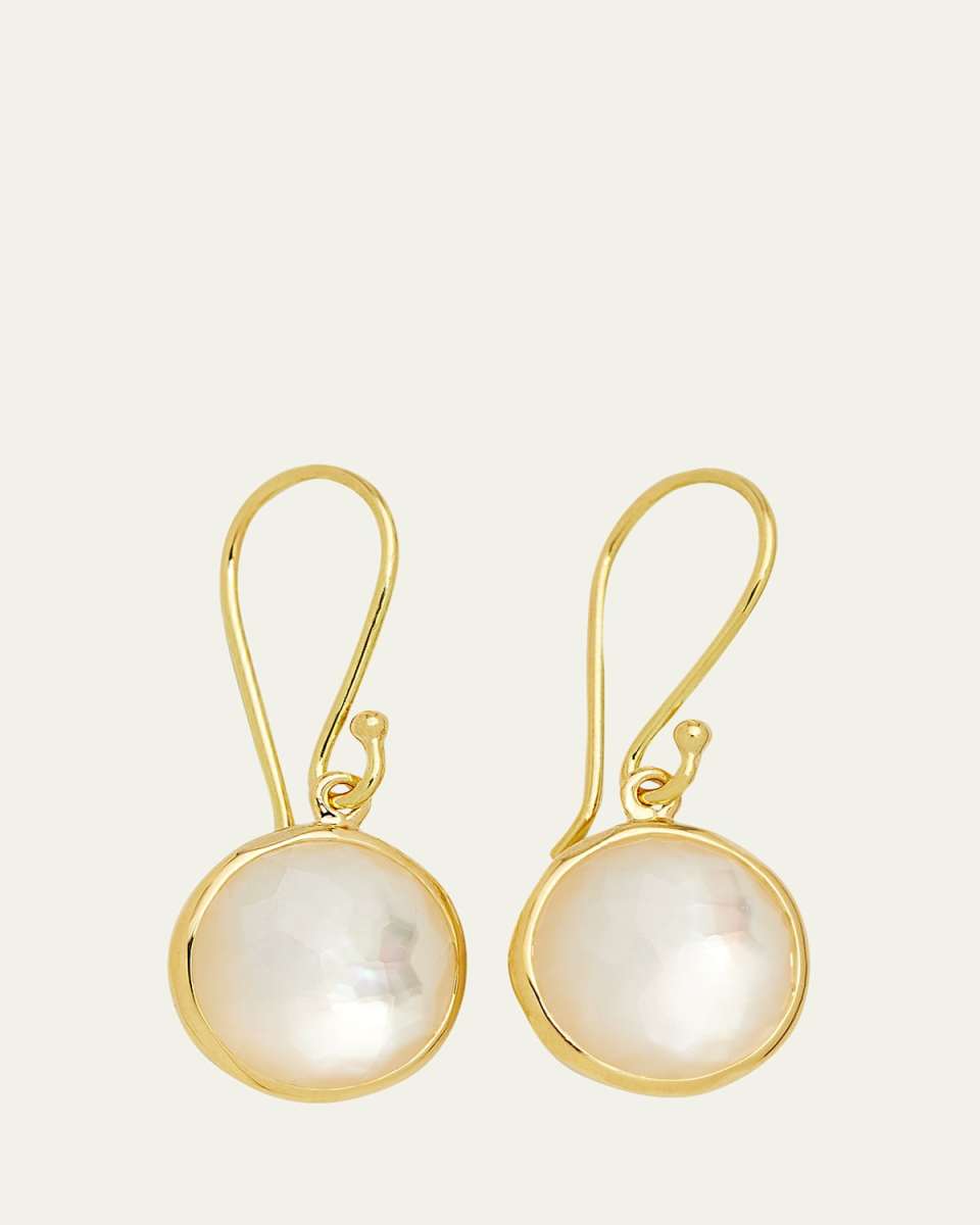 Small Single Drop Earrings in 18K Gold