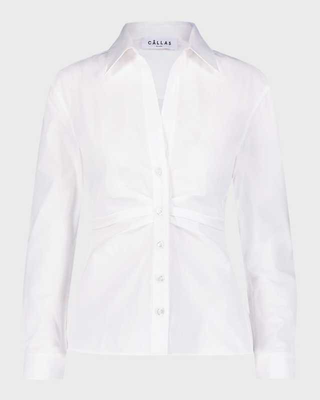 Savile Pleated Button-Down Shirt
