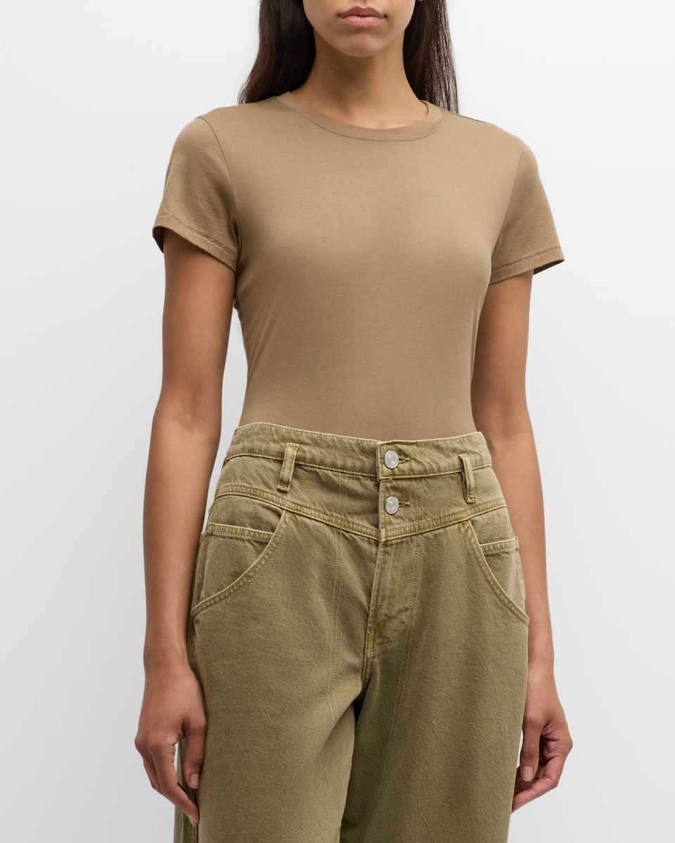 Crewneck Linen Pocket Tee