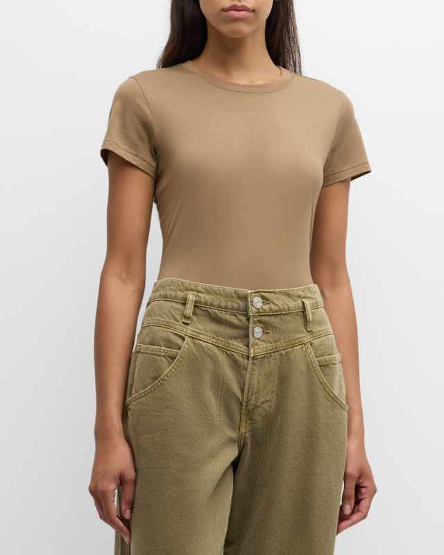 Crewneck Linen Pocket Tee