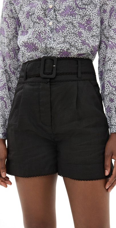 Veronica Beard Hobbes Shorts Black