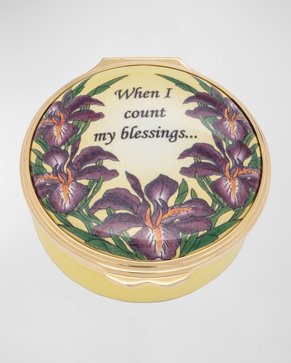 When I Count My Blessings Enamel Box