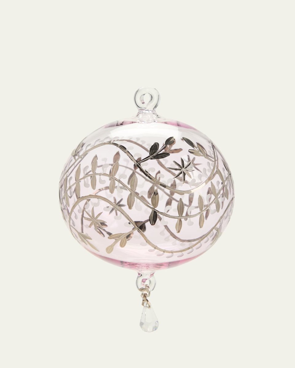 Lavender Platinum Drop Christmas Ornament